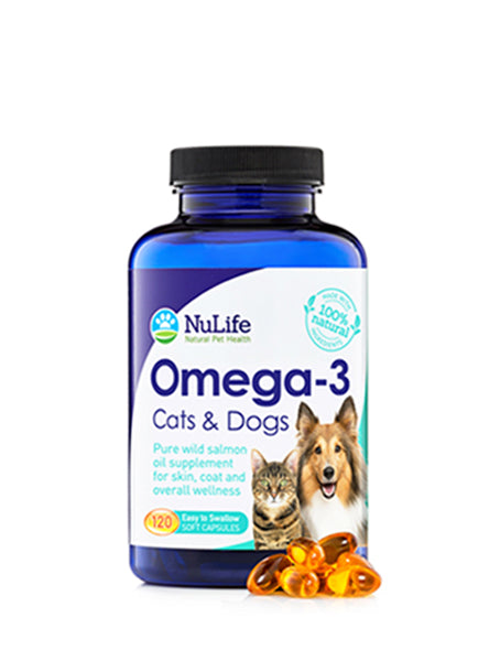 Wild Alaskan Salmon Oil for Dogs & Cats - Omega 3 Skin & Coat Support -  Liquid Food Supplement for Pets - Natural EPA + DHA Fatty Acids for Joint