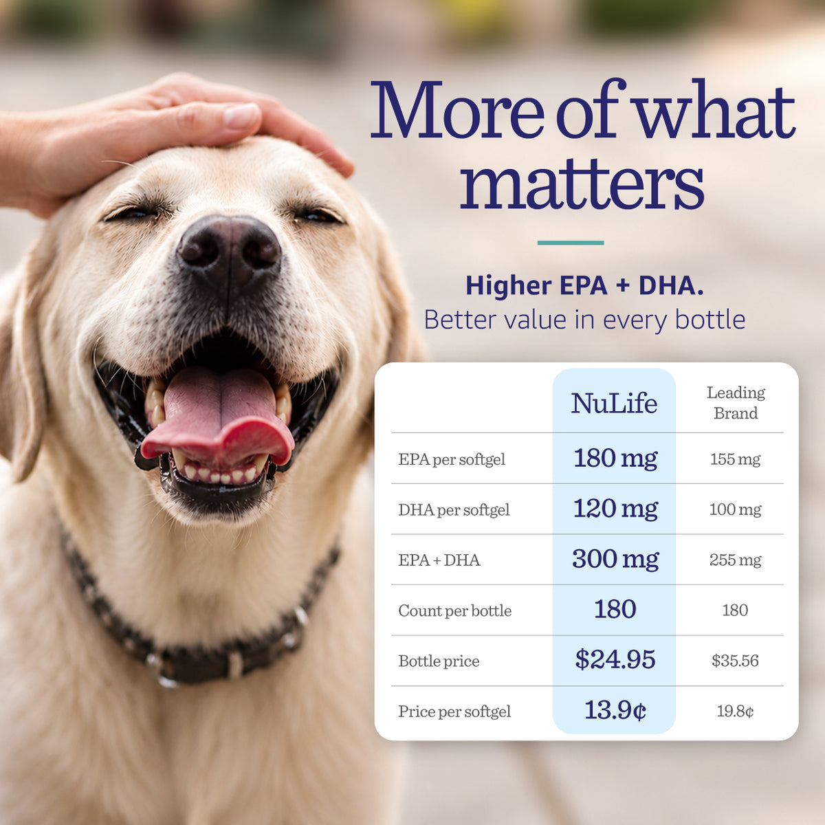 NuLife better value than leading fish oil brand