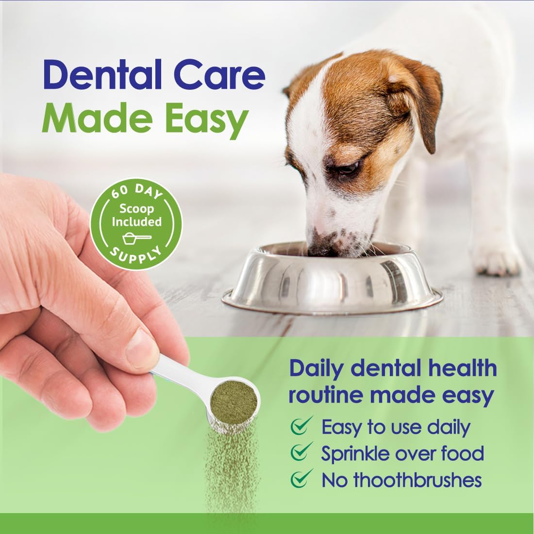 Dog Teeth Cleaning Powder, USDA Organic Sea Kelp - 12oz - NuLife Natural Pet Health