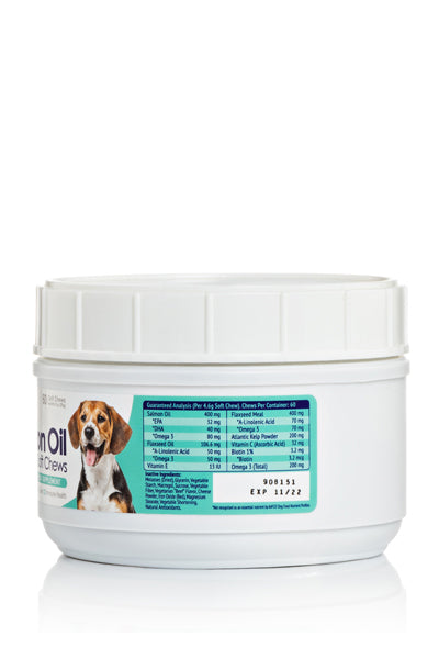 Salmon Oil Omega 3 Soft Chews, 60 cnt