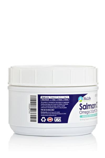 Salmon Oil Omega 3 Soft Chews, 60 cnt