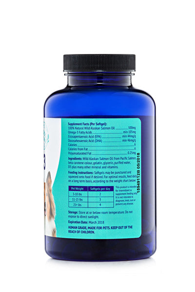 omega 3 fish oil for dogs 120 capsules