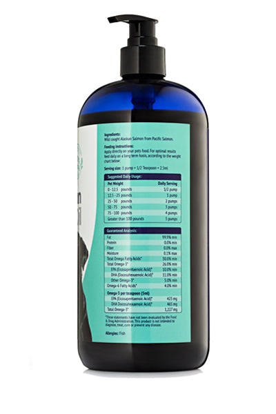 Wild Alaskan Fish Oil For Dogs 32oz Liquid