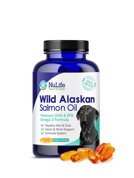 Salmon Oil Pills For Dogs 120 Capsules