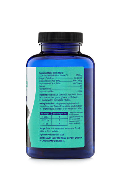 Salmon Oil Pills For Dogs 120 Capsules